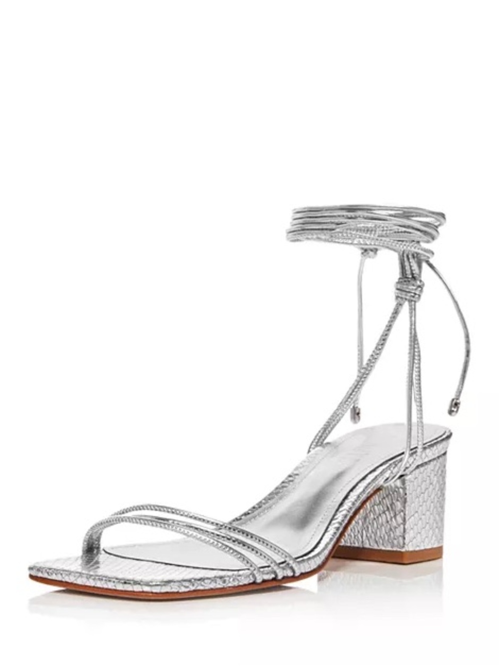 Schutz • Thea block metallic croc sandal